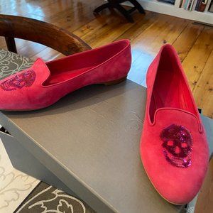 Alexander McQueen ballet flat with skulls